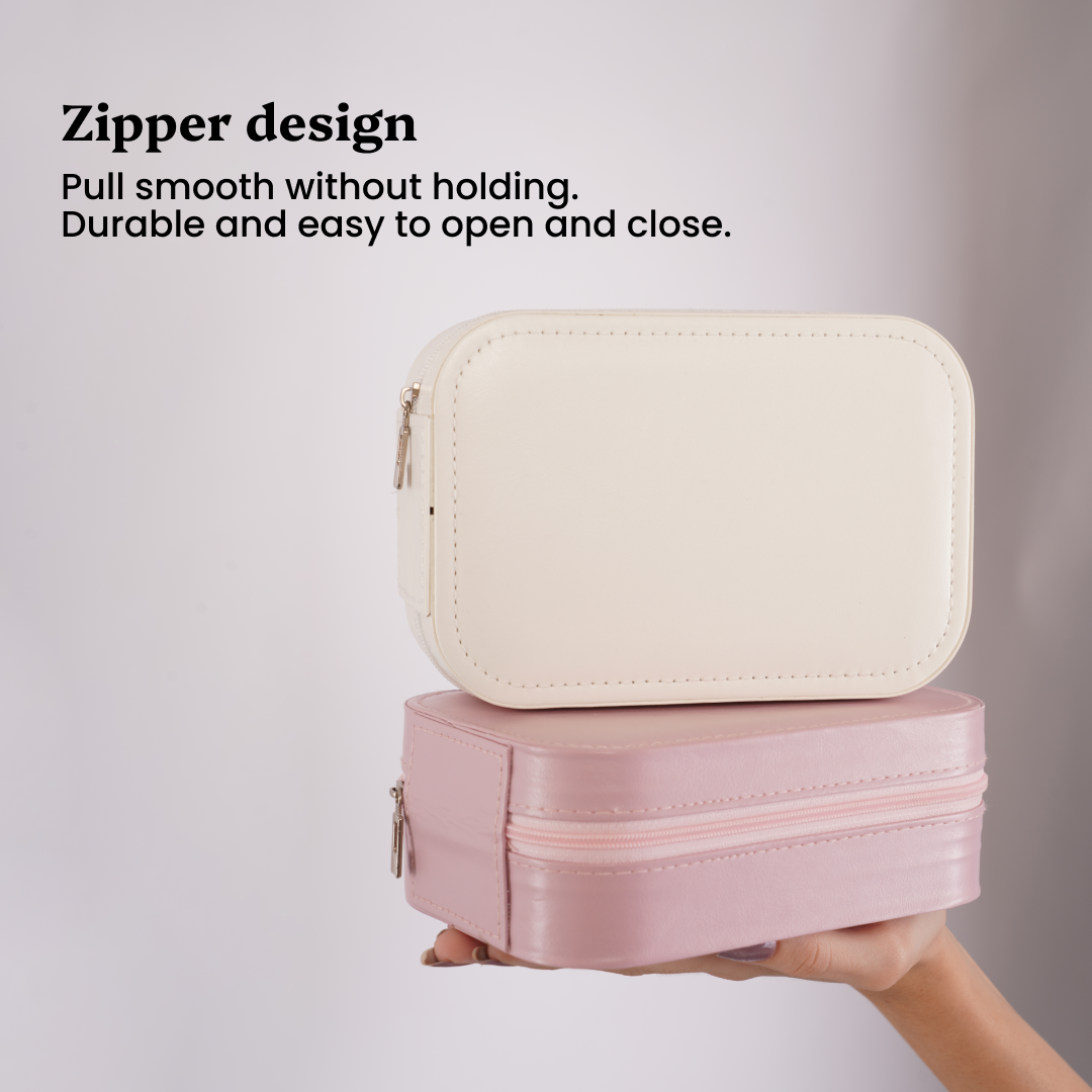 Compact Makeup Vanity With LED Mirror - Carry in Style